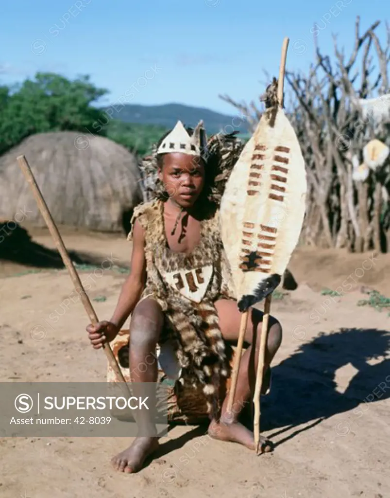 Young tribal boy, Zulu, South Africa