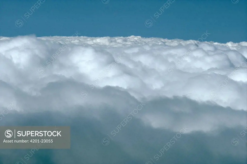 Top of low cloud cover, seen from above