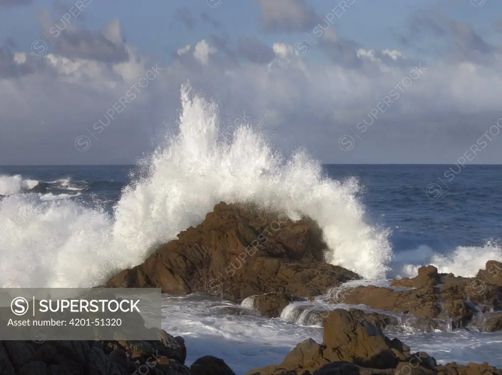 Crashing waves at Garrapata State Beach, Big Sur, California