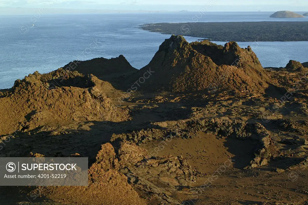 Volcanic formations, Bartolome Island, Galapagos Islands, Ecuador