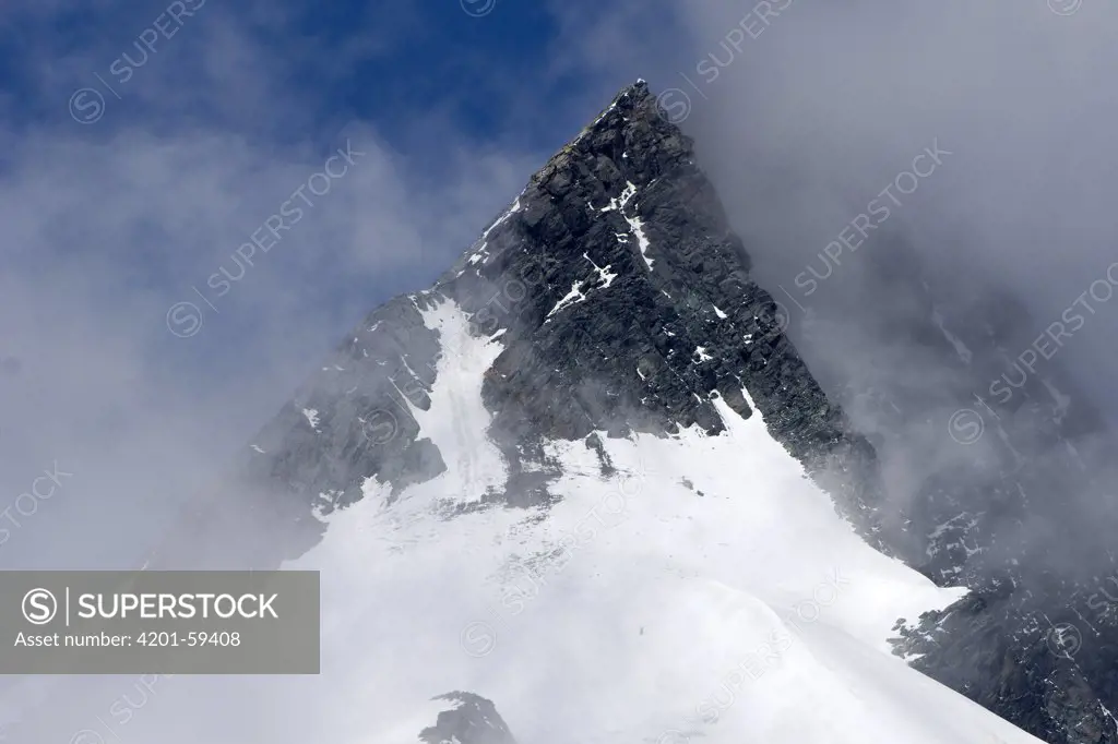 Grossglockner summit at 3798 metres, Heiligenblut, Hohe Tauern National Park, Austria