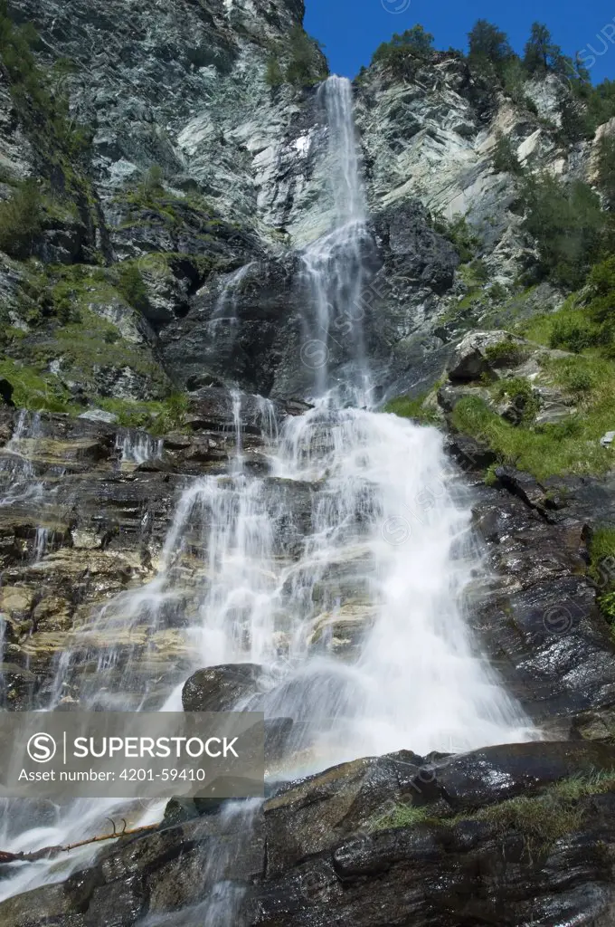 Jungfernsprung waterfall, Heiligenblut, Hohe Tauern National Park, Austria