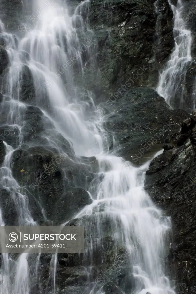 Jungfernsprung waterfall, Heiligenblut, Hohe Tauern National Park, Austria