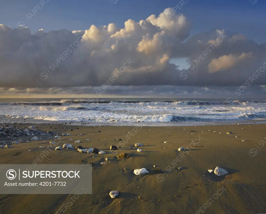 Beach and waves, Corcovado National Park, Costa Rica