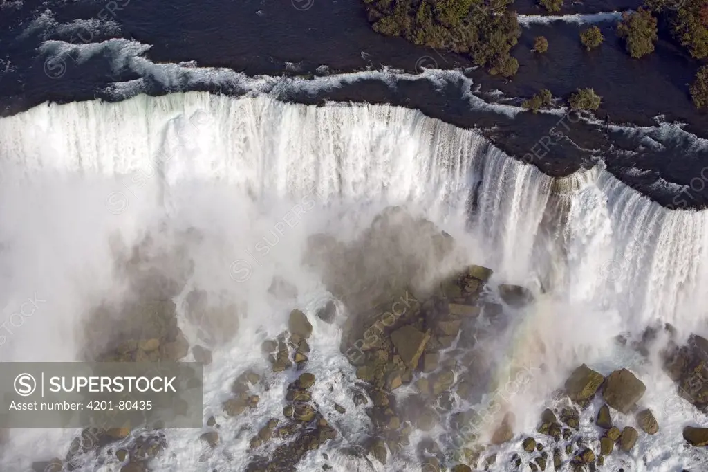 Aerial view of the American Falls at Niagara Falls, New York