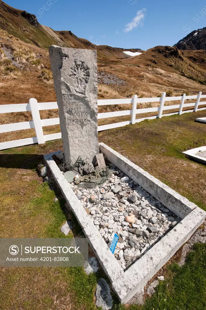 Grave of Ernest Shackleton, South Georgia Island