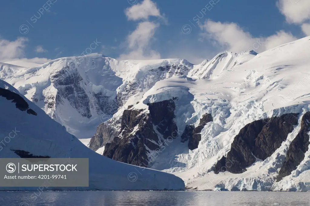 Glaciated peaks, Anvers Island, Antarctic Peninsula, Antarctica