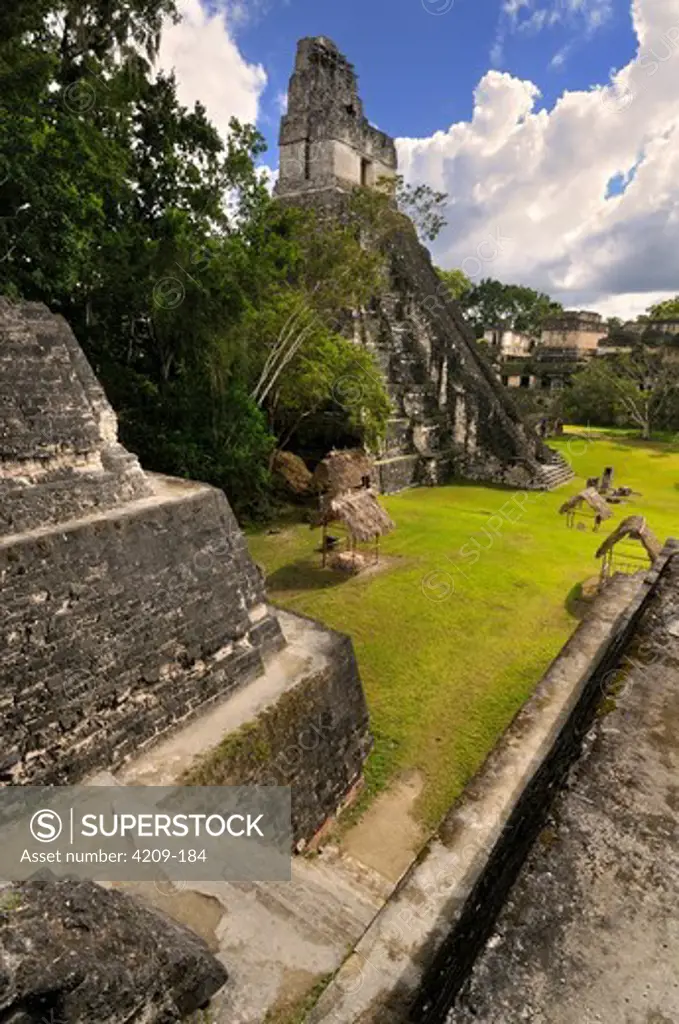 Guatemala, Tikal National Park, View of Temple I