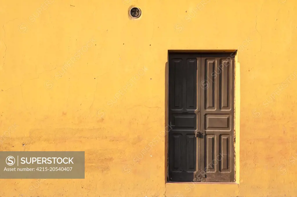Colorful building and door, Antigua, Guatemala