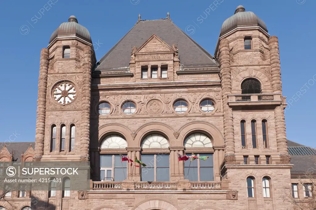Facade of the Ontario Legislative Building, Toronto, Ontario, Canada