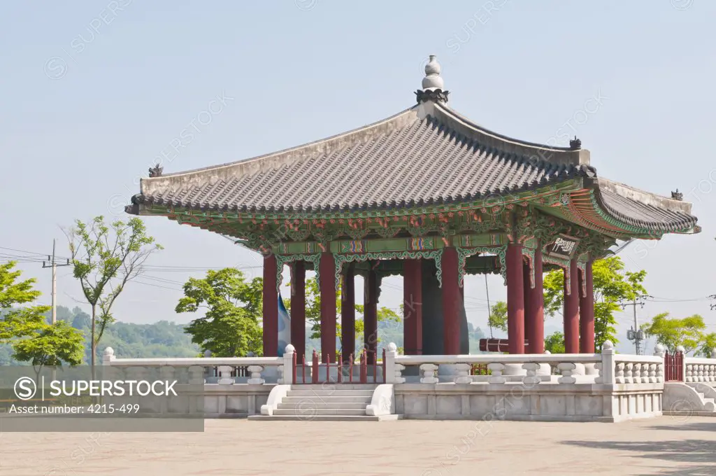Bell of Peace pagoda at Demilitarized Zone, Imjingak, South Korea