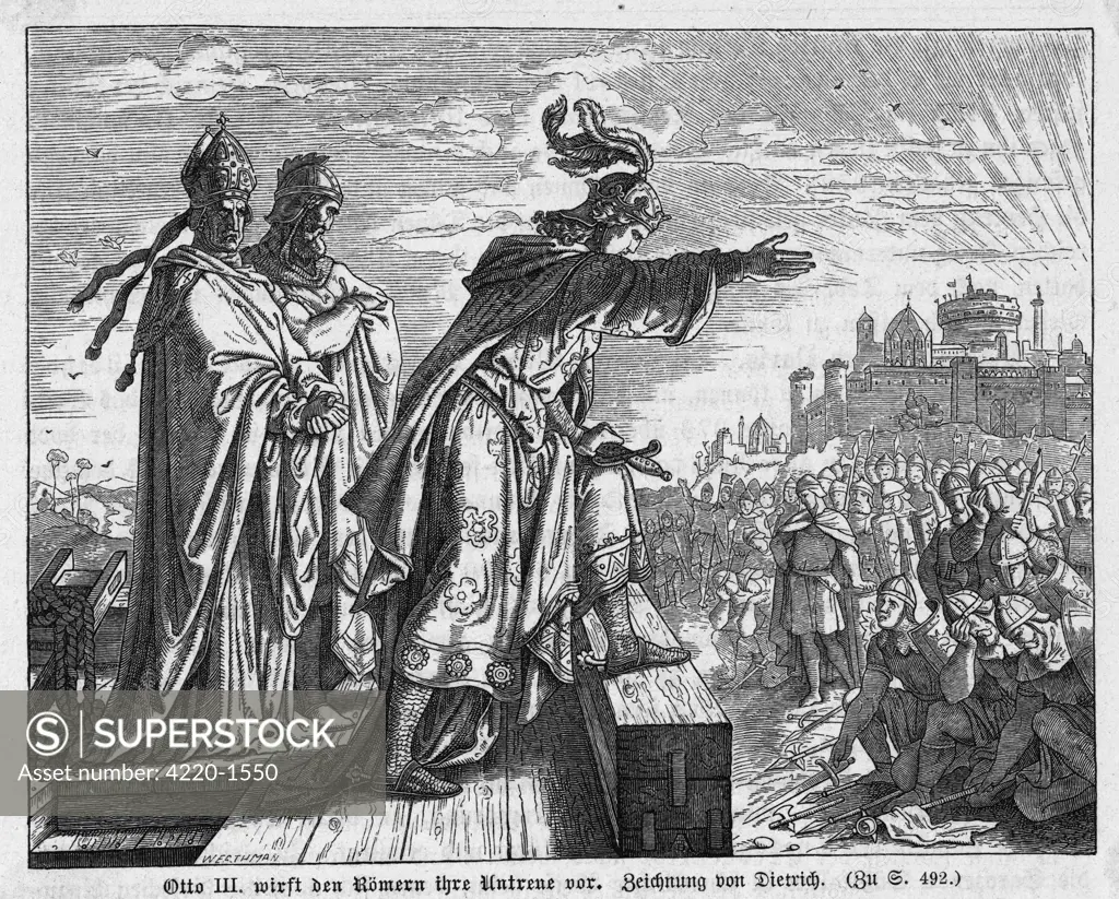 Emperor Otto III proposes to  make Rome the imperial  capitol.
