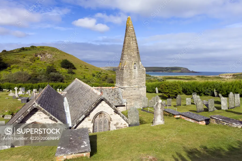 St Enodoc Church - Rock . Cornwall - UK.