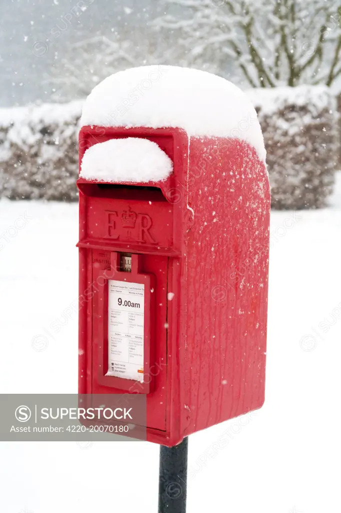 Post Box - in winter snow 