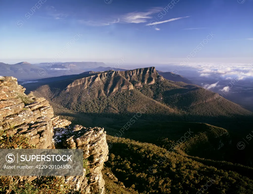 Redman Bluff - Mount William Range. Grampians National Park, Victoria, Australia.