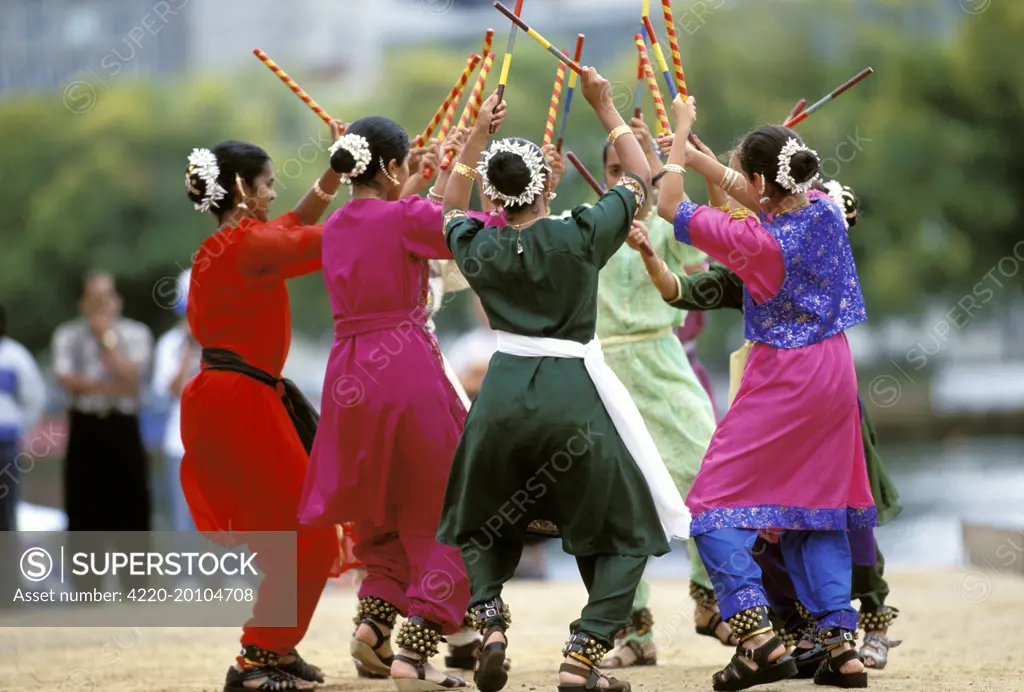 Moomba Festival: Bharatalaya Indian dance schoool multicultural celebrations. Melbourne, Victoria, Australia.