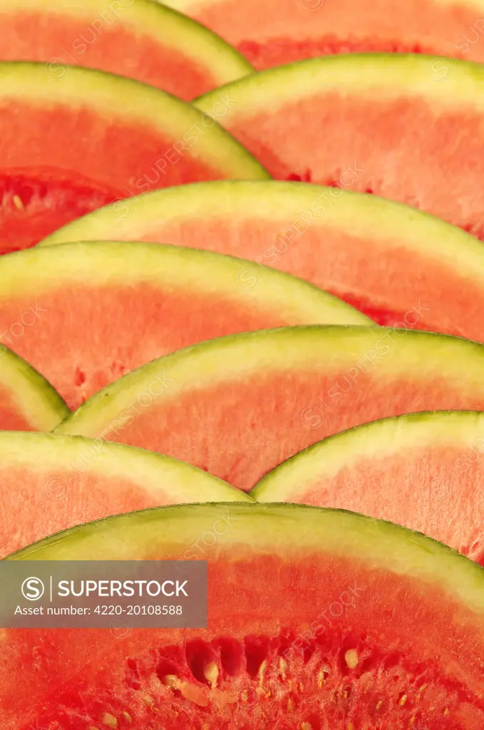 Watermelon. Slices close-up.