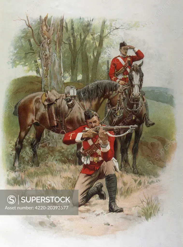 19th century British mounted infantry  1894