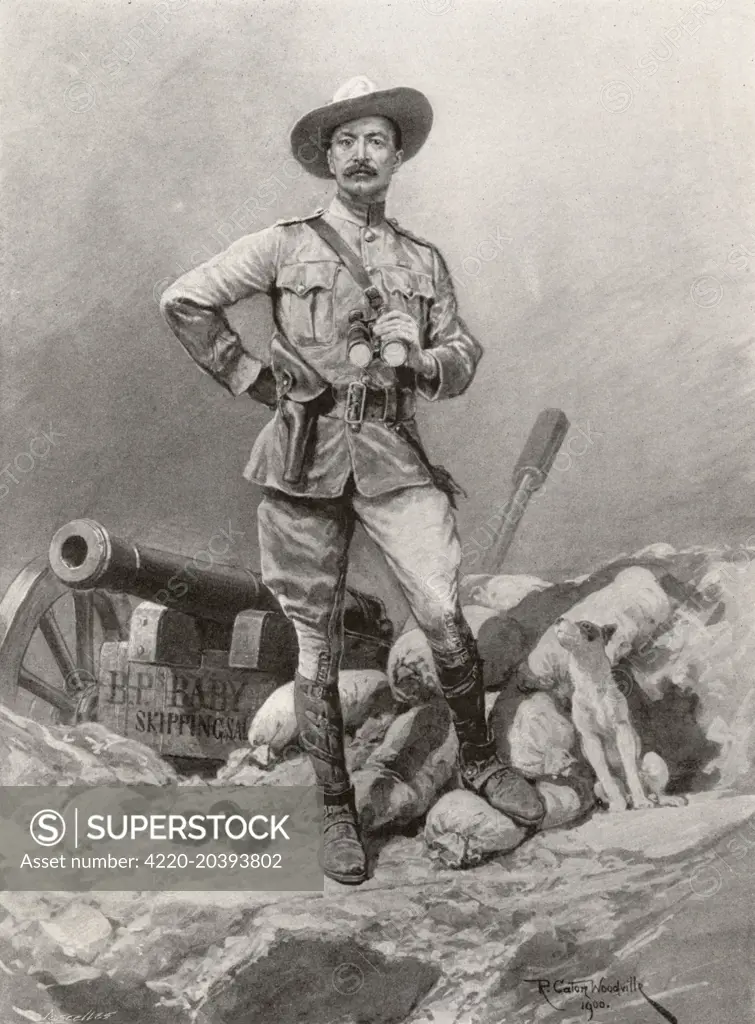 LORD ROBERT STEPHENSON SMYTH  BADEN-POWELL  English army and Chief scout at Mafeking in 1900      Date: 1857 - 1941