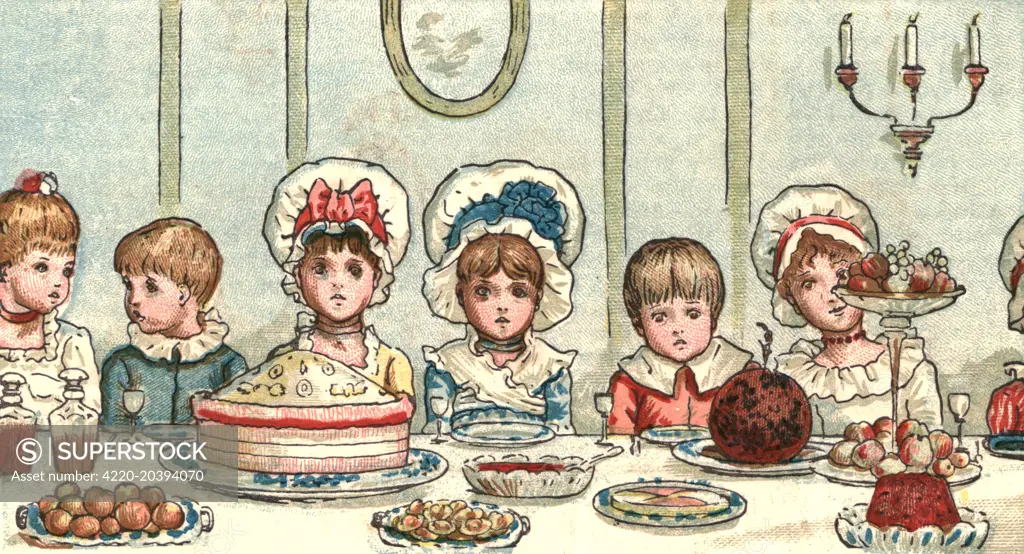 The children's Christmas supper         Date: 1879