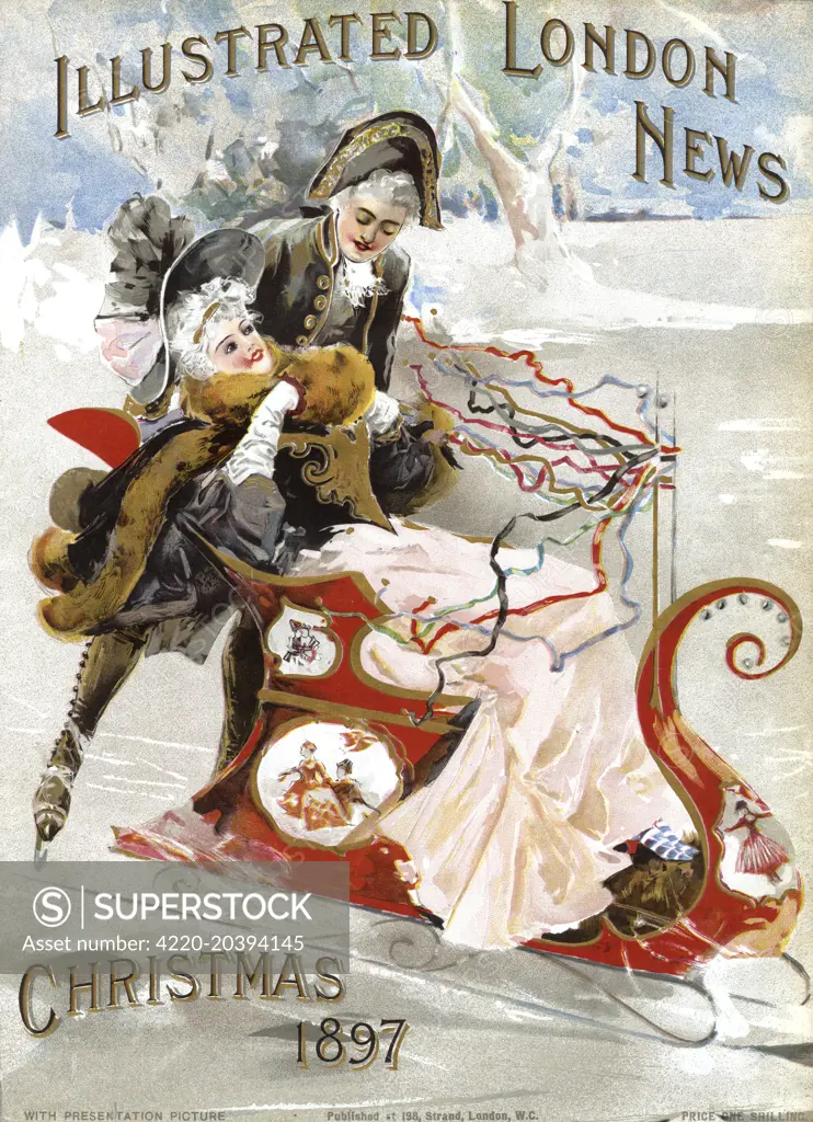 A sleigh-ride on the ice in fancy dress costume         Date: 1897