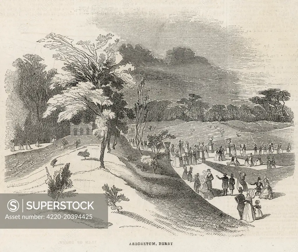 The Arboretum, Derby.          Date: 1843