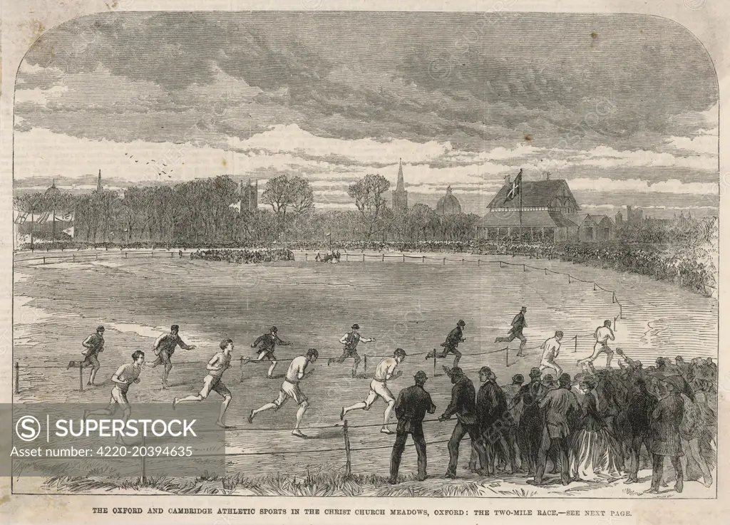 The Oxford and Cambridge  Sports in the Christchurch  Meadows, Oxford        Date: 1868