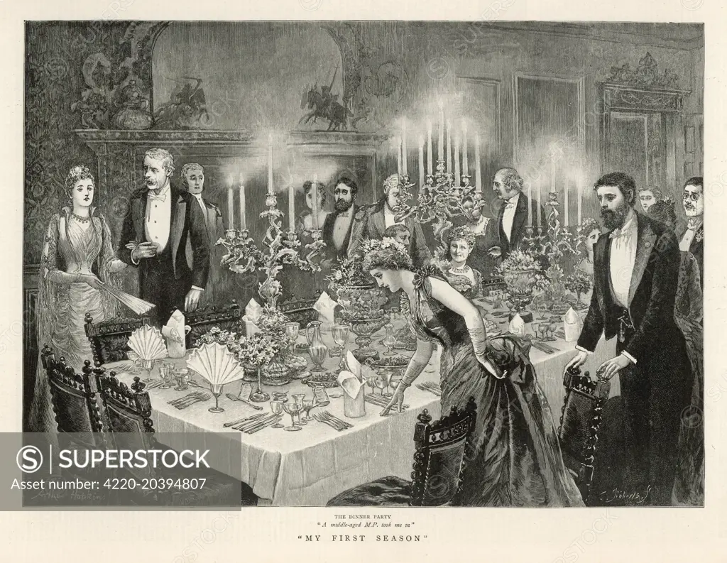  The guests take their places         Date: 1890