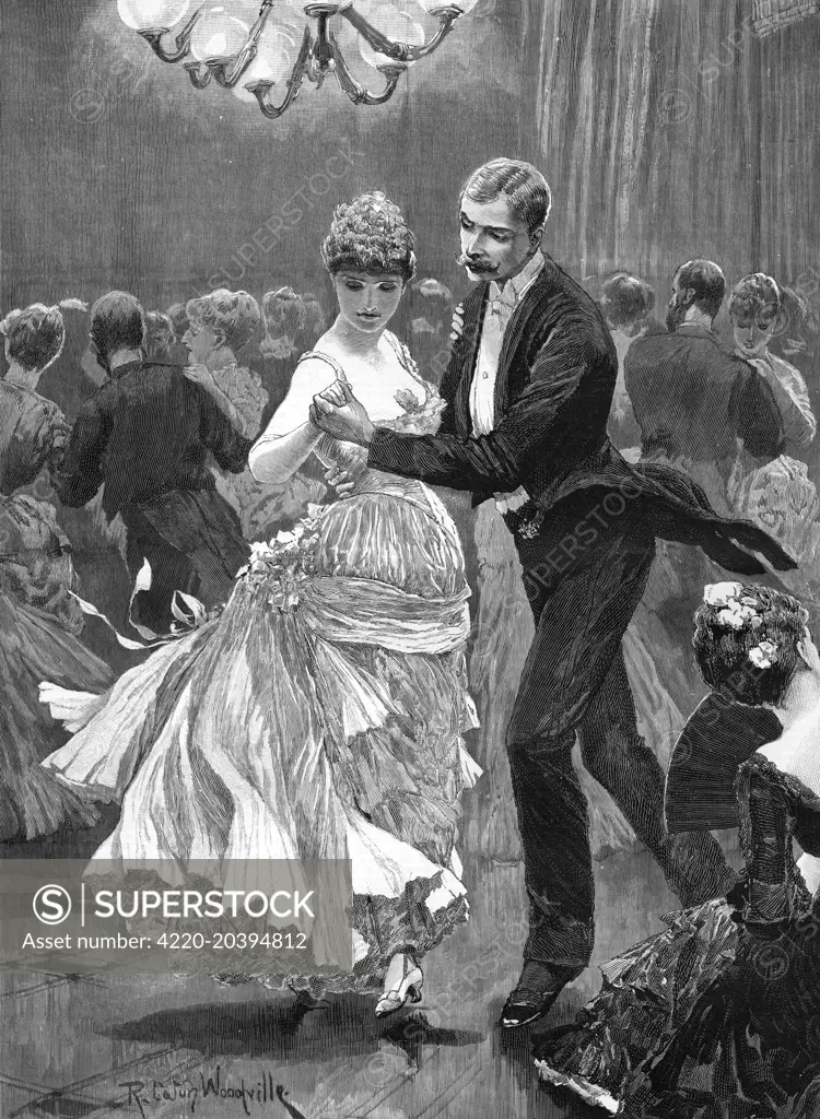  THE SQUIRE'S BALL dance in a country house        Date: 1886