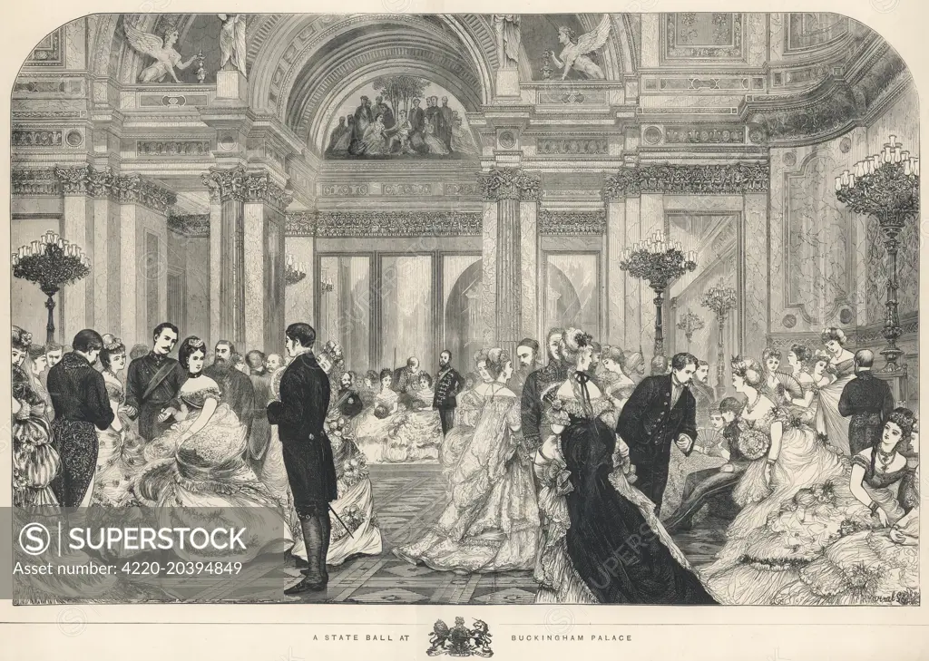 A State Ball at  Buckingham Palace          Date: 1870