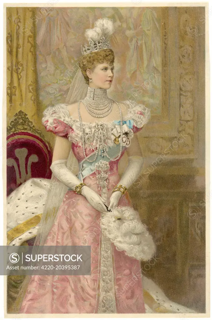 QUEEN MARY (1867 - 1953) Wife of George V in 1902    1902