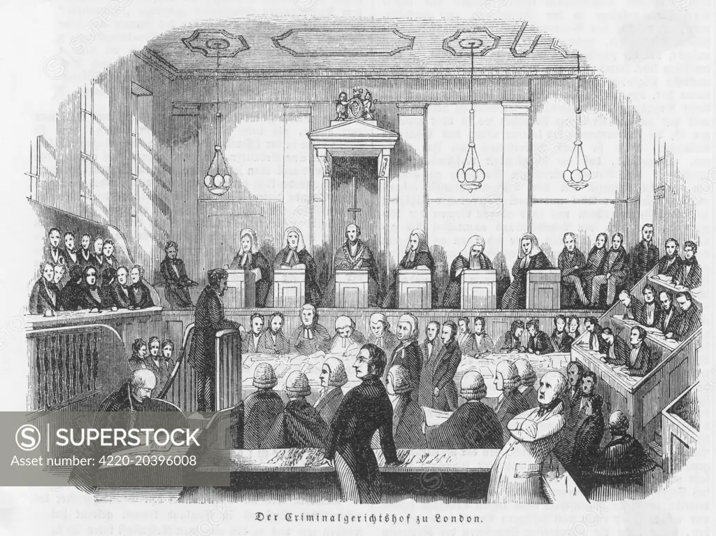 M'Naughten tried at the  Central Criminal Court, London  (The Old Bailey).        Date: 1843
