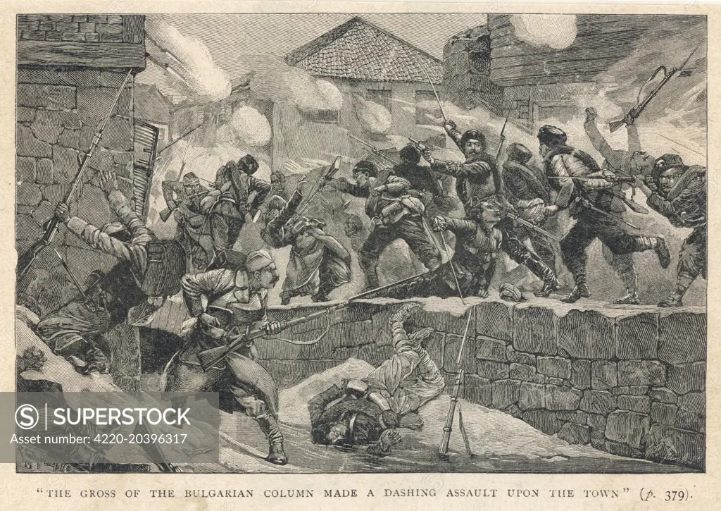 Retreating, following their  defeat at Slivinitza, Serbian  forces are again defeated by  the pursuing Bulgarians at  Pirot      Date: 27 November 1885