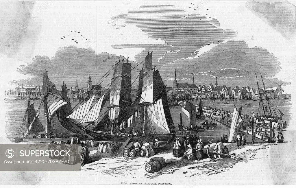 Harbour scene          Date: 1847