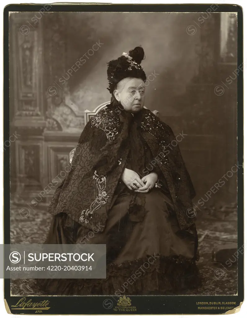 Queen Victoria (1819-1901) of Great Britain and Ireland and Empress of India, pictured c.1895.  c.1895.