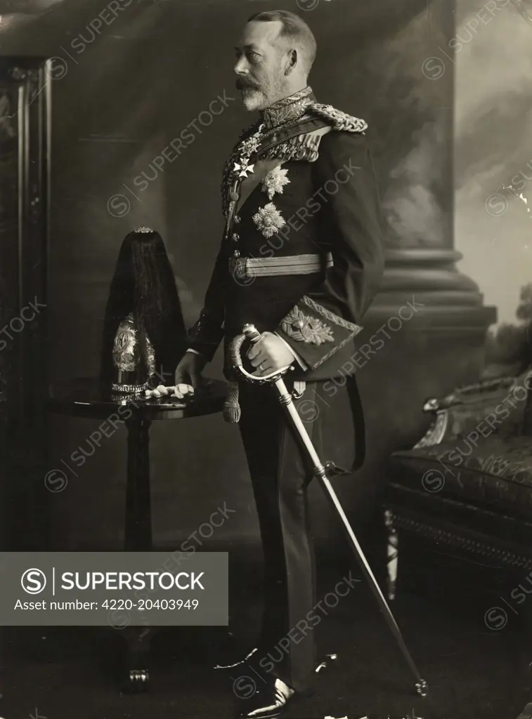 King George V of Great Britain and Northern Ireland (1865-1936), pictured in uniform     Date: c.1930