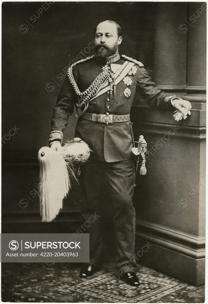 King Edward VII (1841-1910) of Great Britain and Ireland, pictured in British Army uniform.     Date: 