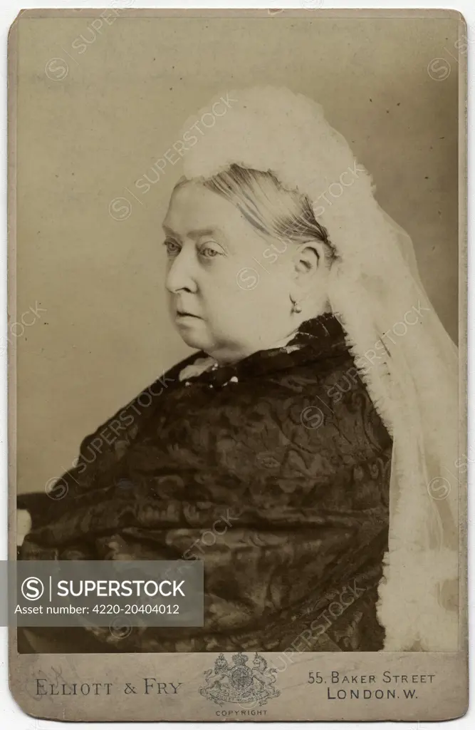 Queen Victoria, probably around late 1880's.     Date: 