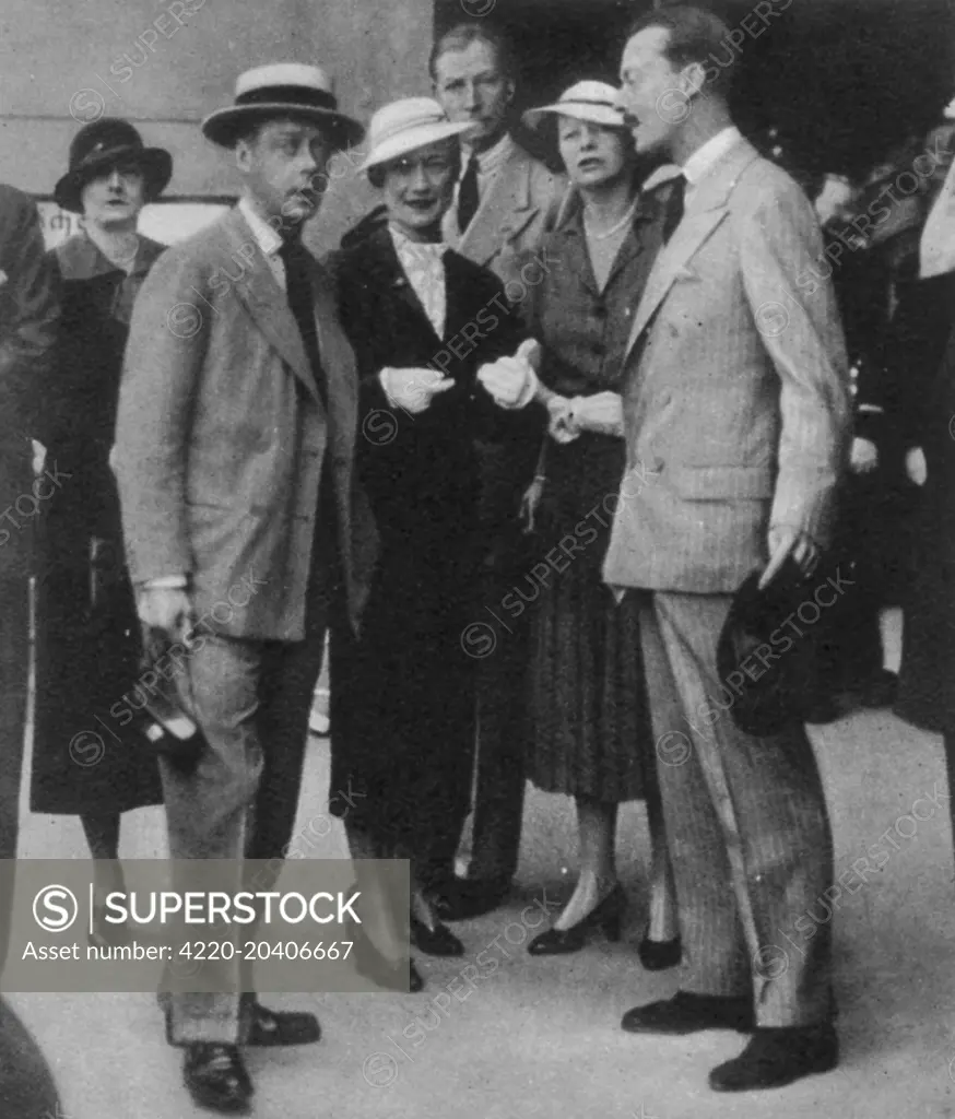 Prince Edward and Wallis Warfield Simpson on a Royal Cruise  1936