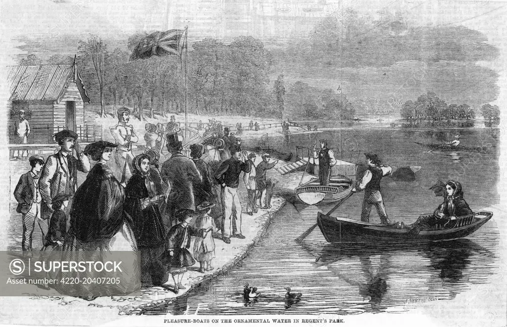 The boating lake          Date: 1861