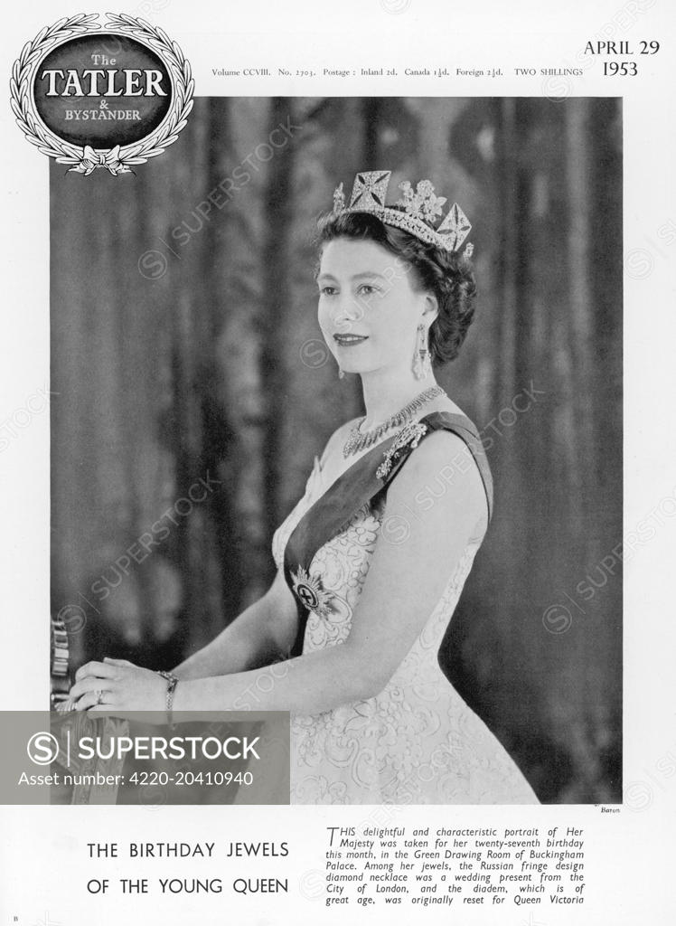 Queen Elizabeth II posed for her portrait on the occasion of her ...