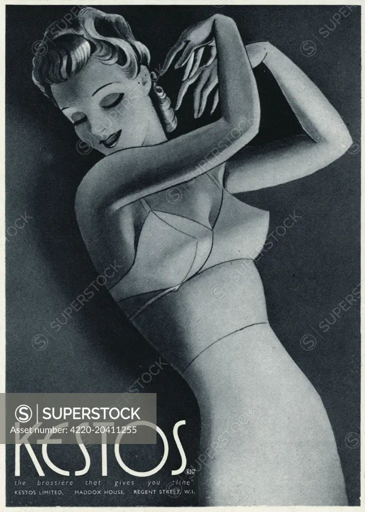 Advertisement for womens undergarments.     Date: 1940