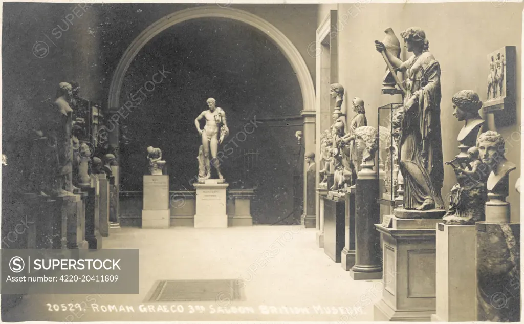 Roman Graeco, 3rd Saloon, British Museum, London, England     Date: 2nd July 1908