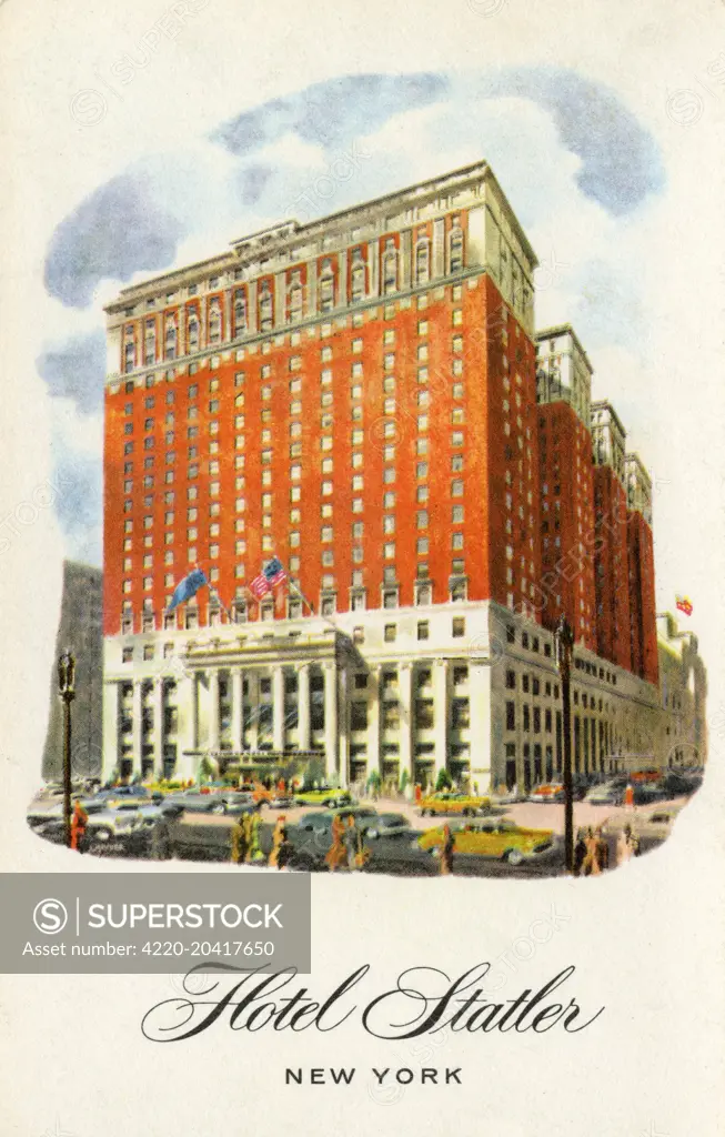 Hotel Statler, New York City, America     Date: 