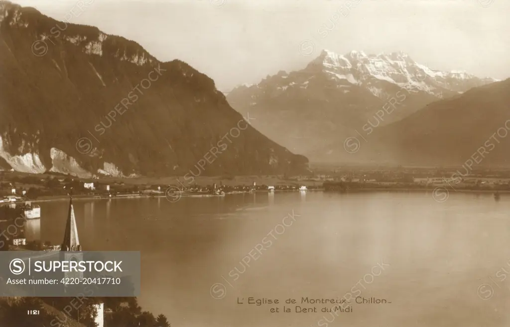 Montreux and Chillon, Switzerland - by Lake Geneva     Date: circa 1920s