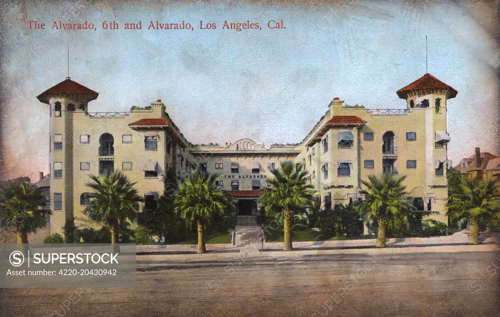 Alvarado Hotel, 6th and Alvarado, Los Angeles, California, USA.   20th century