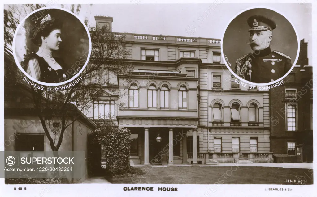 Clarence House, London - Home (at this time) to Prince Arthur, Duke of Connaught and Strathearn (1850-1942) and his wife Princess Louise Margaret of Prussia (18601917)     Date: circa 1908