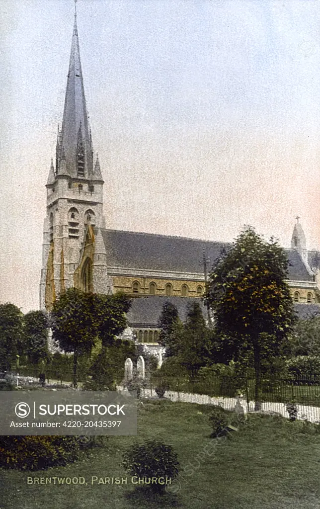 Parish Church St. Thomas of Canterbury, Brentwood, Essex     Date: circa 1905