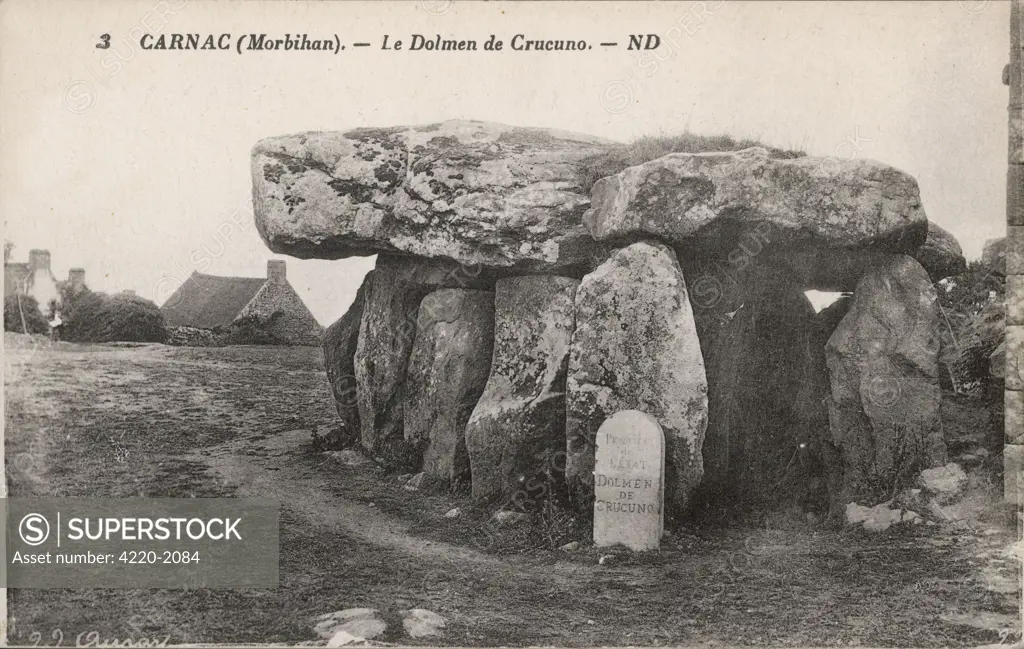 Dolmen of CRUCUNODate: circa 1905