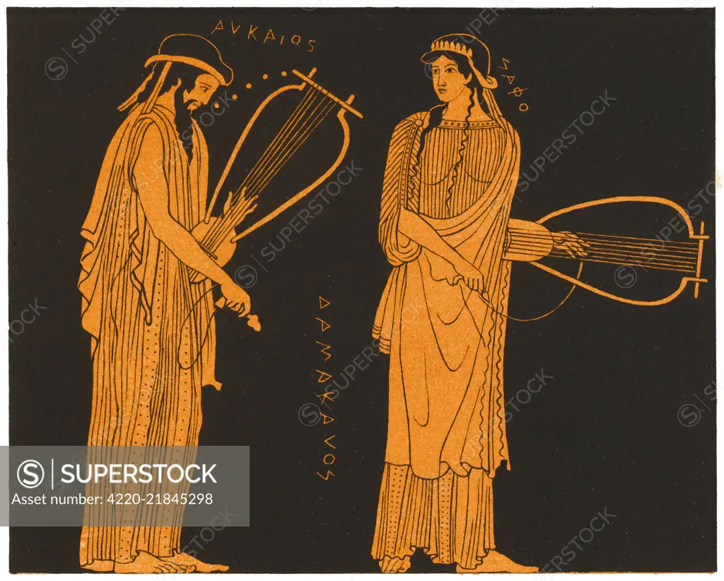 SAPPHO  Greek lyric poet with Alcaeus        Date: FL 610 - 580